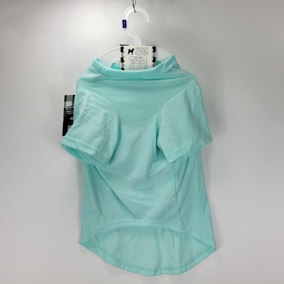 Woof Brand Pet Dog Love Spring Floral T Shirt Outfit Costume Size XL Teal Blue - Picture 7 of 11